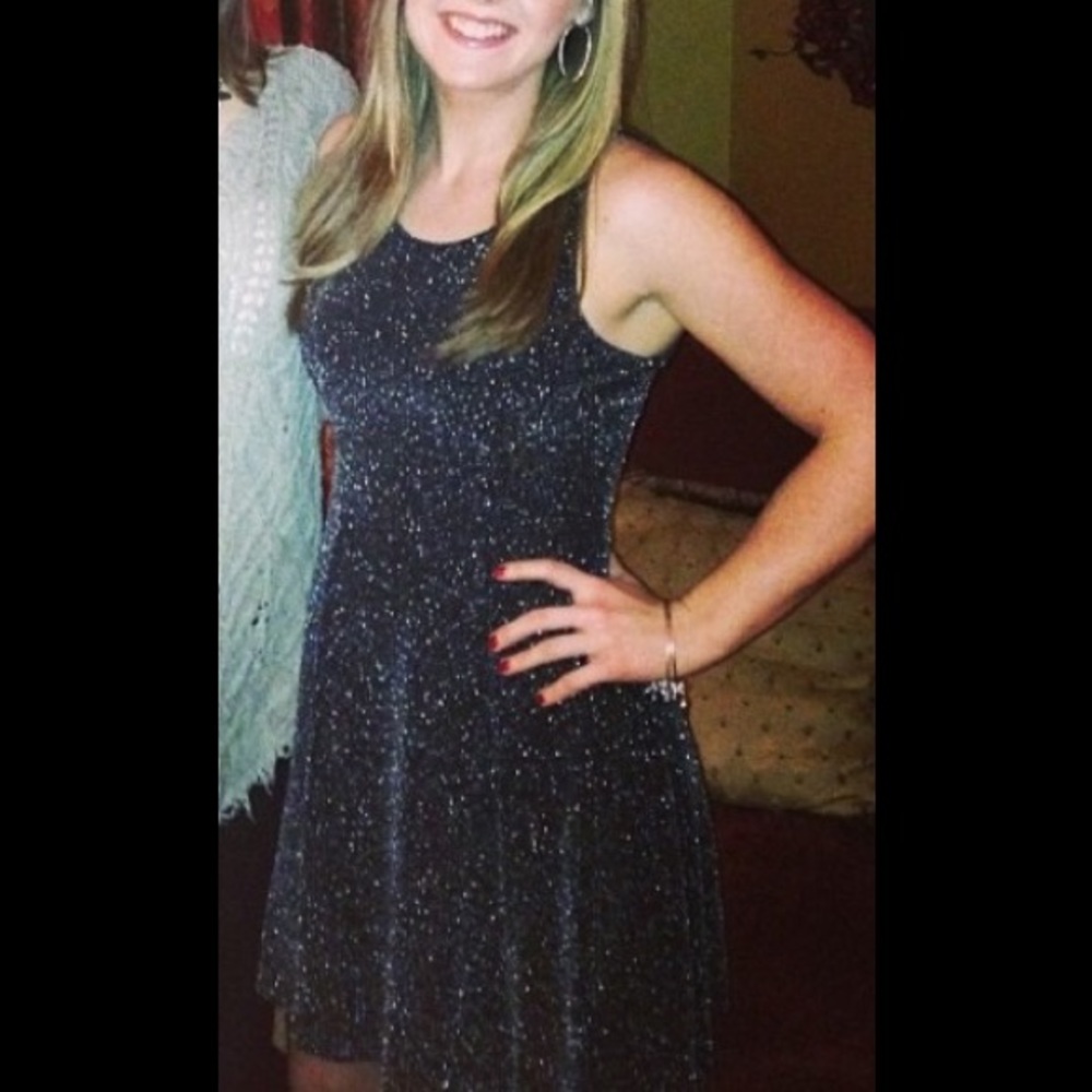 Black and silver  dress
